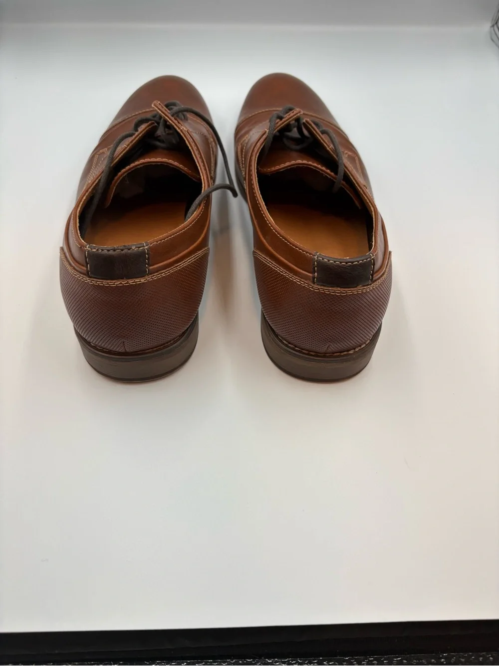 Men’s JF J. Ferrar Brown Leather Oxfords SZ 12M